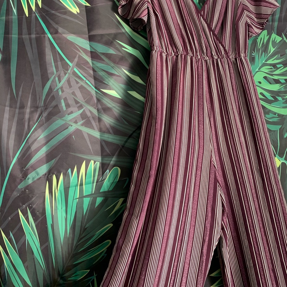 Xhilaration Striped Purple One Piece